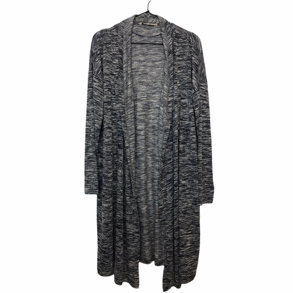 Soft Surroundings Blue Space Dye Open Cardigan S